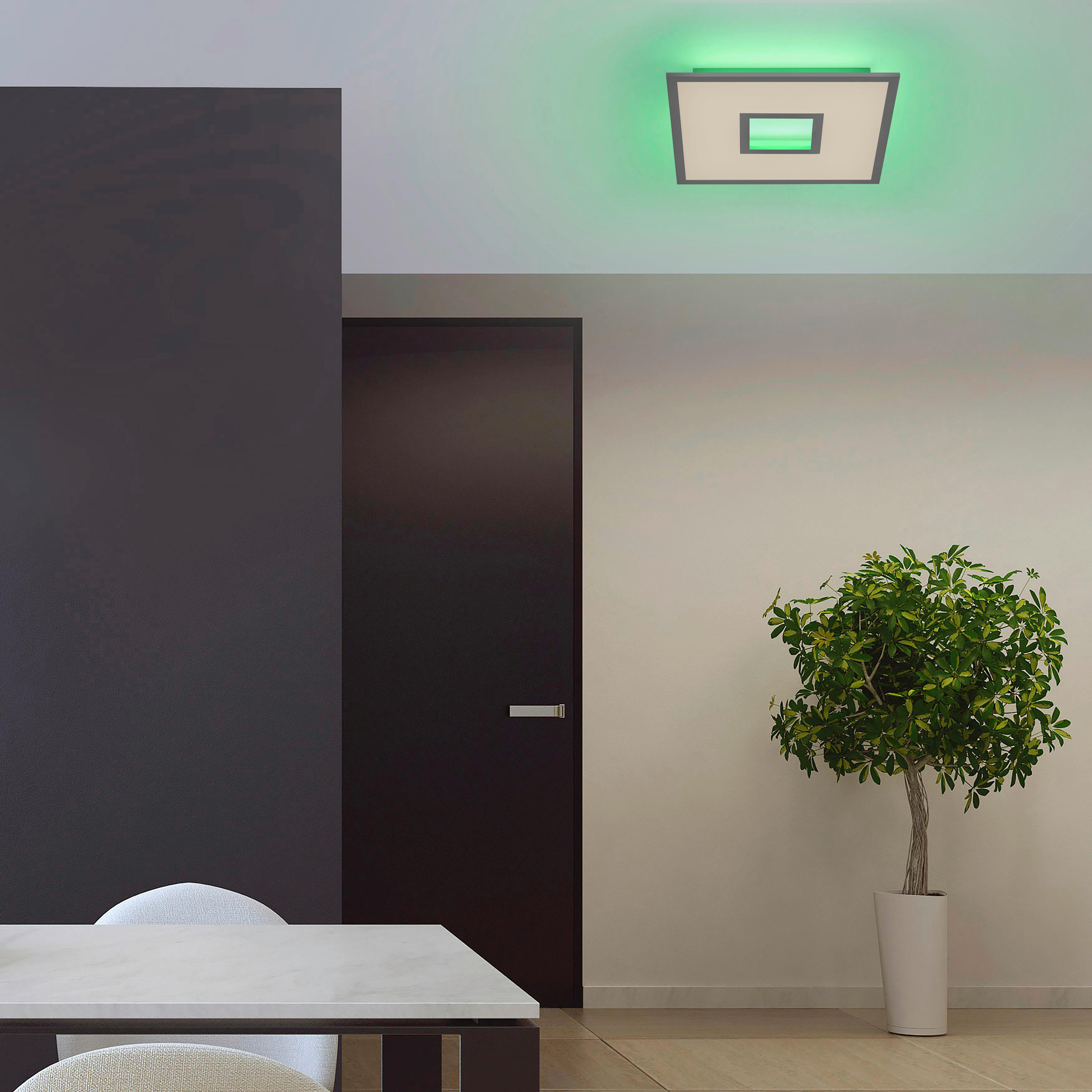 LED-Deckenleuchte 11645-16 max. 31 Watt - Weiß, Design, Metall (45/45/5cm)