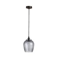 Hängeleuchte Hängelampe Riva - Grau, Trend, Glas (18/27/18cm) - Kayoom