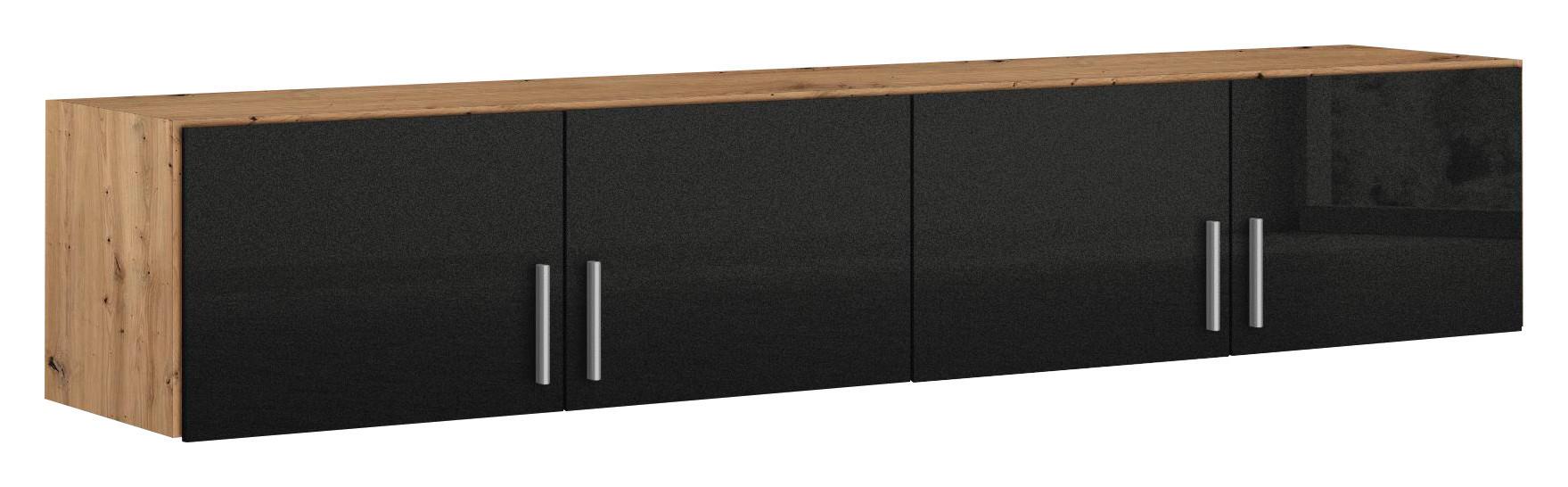 Nastavek Za Omaro Celle Extra, Temno Siva, Barva Hrasta - temno siva/barve aluminija, Design, umetna masa/leseni material (181/39/54cm) - Mömax