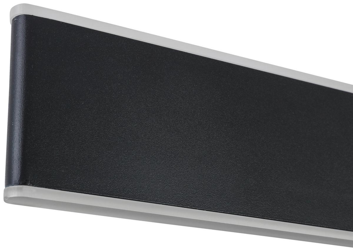 Led Függőlámpa Saki - fekete, Modern, műanyag/fém (90cm) - Premium Living