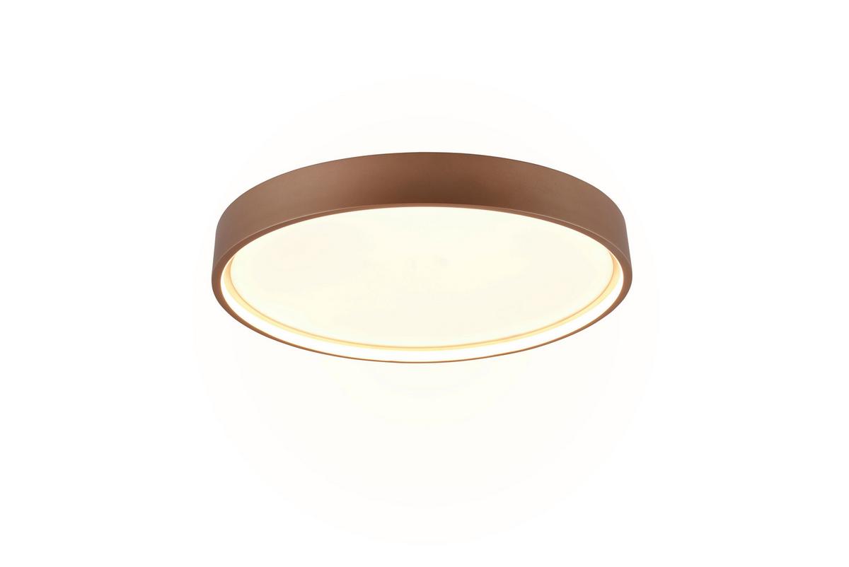 LED-Deckenleuchte Doha in Braun max. 29 Watt - Braun, MODERN, Metall (45/5,5cm) - Trio Leuchten