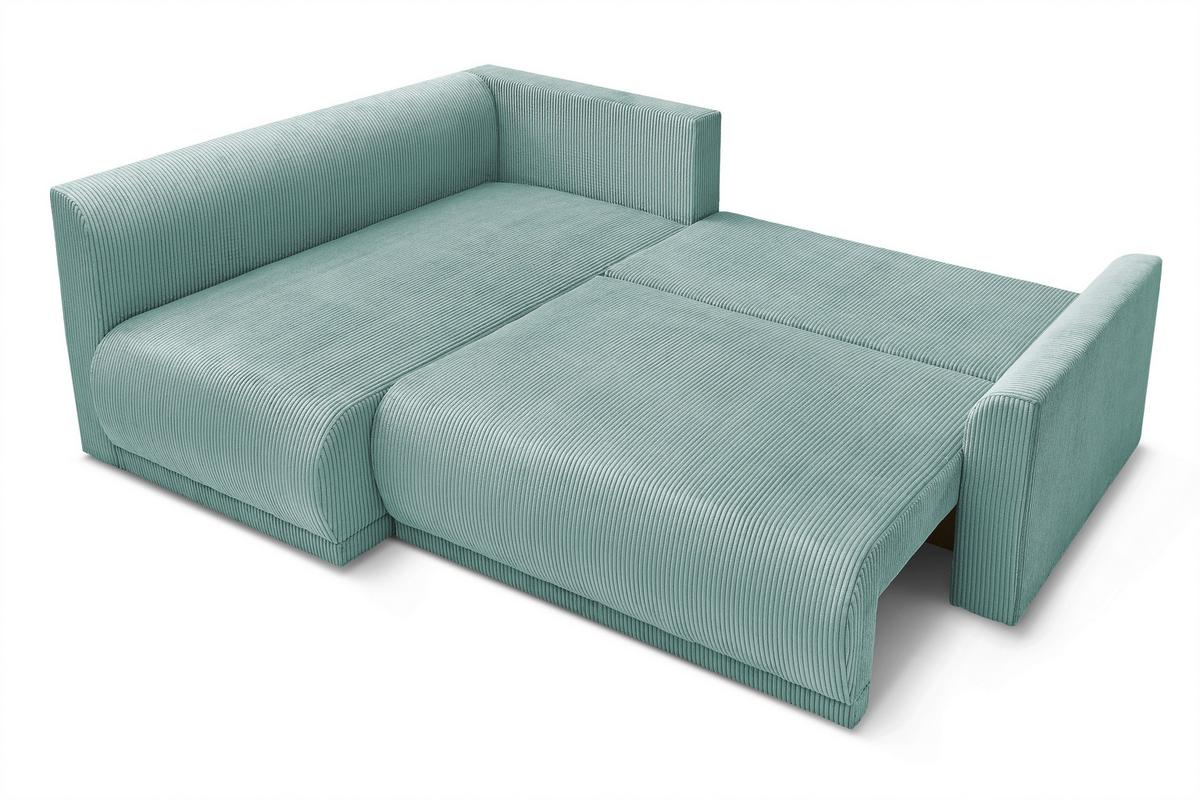 Coltar Kim - verde mentă, Modern, lemn/textil (233/160cm) - Modern Living