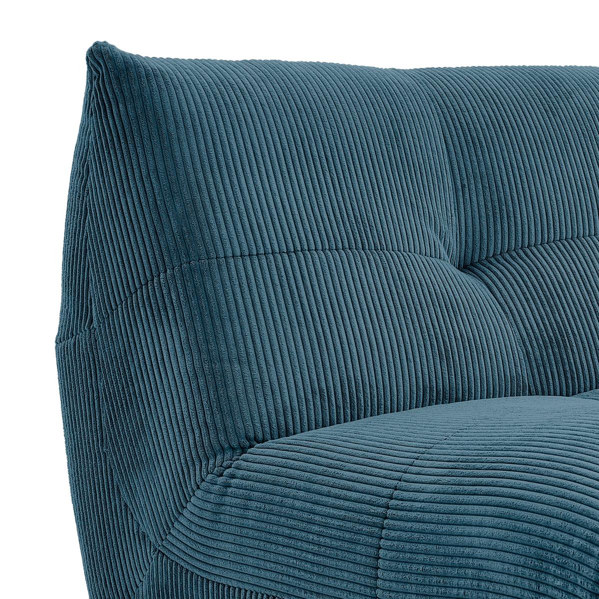 Modul Sofa Giselle Ottomane Petrol - Petrol, Trend, Textil (105/80/185cm) - Livetastic