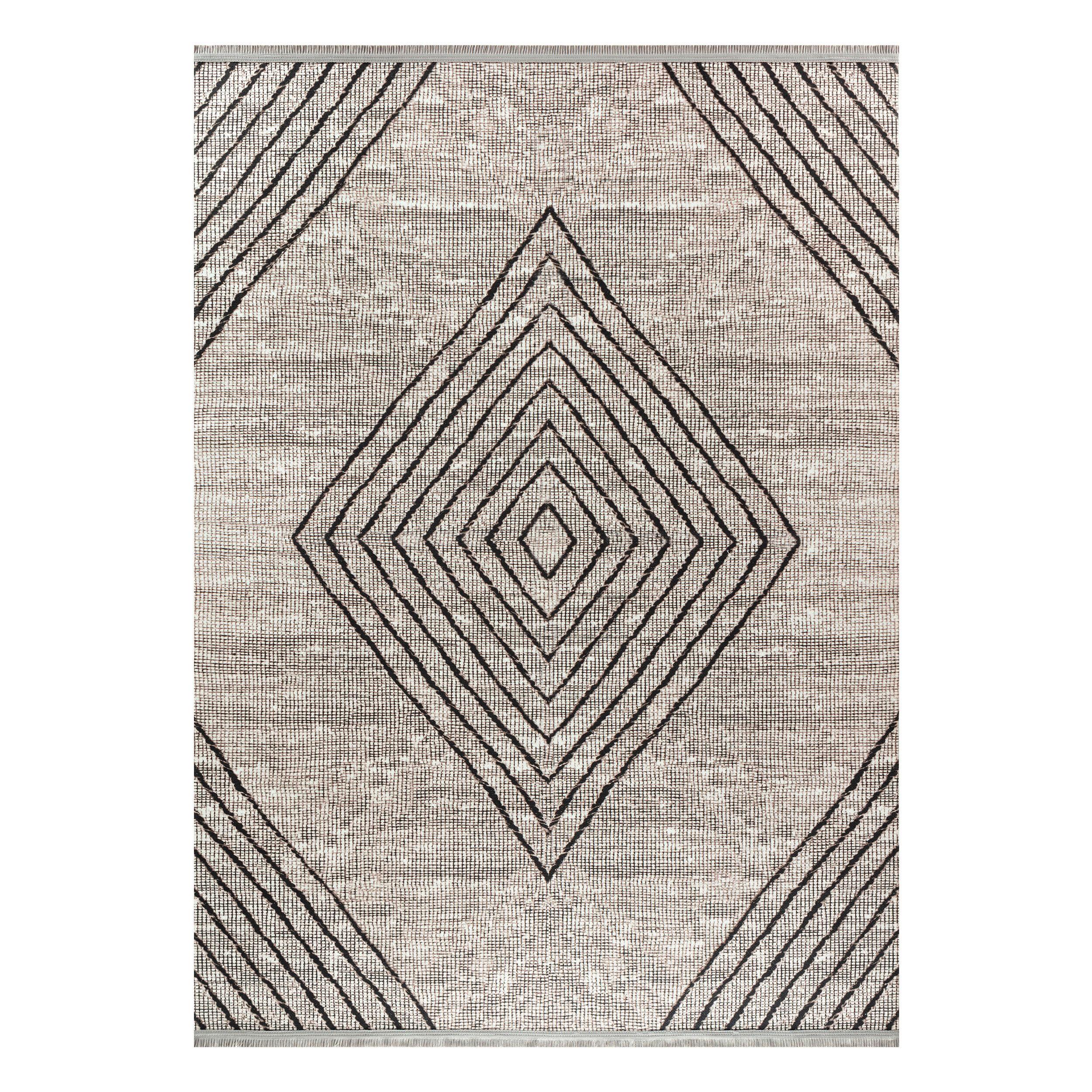 Webteppich Fabius in Braun ca. 200x290cm - Braun, Natur, Textil (200/290cm)