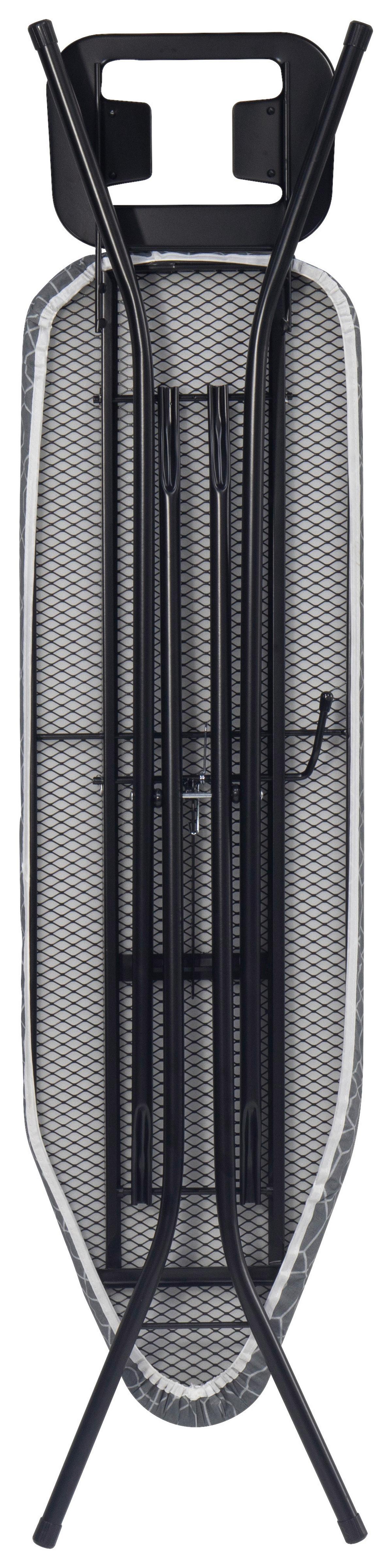 Bügelbrett Michi Grau - Grau, MODERN, Kunststoff/Textil (127/30/89cm) - Mömax