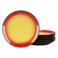 Lapostányér Készlet 24918 Hot Red Speiseteller - fekete/piros, Trend, kerámia (27/3,5cm) - Creatable