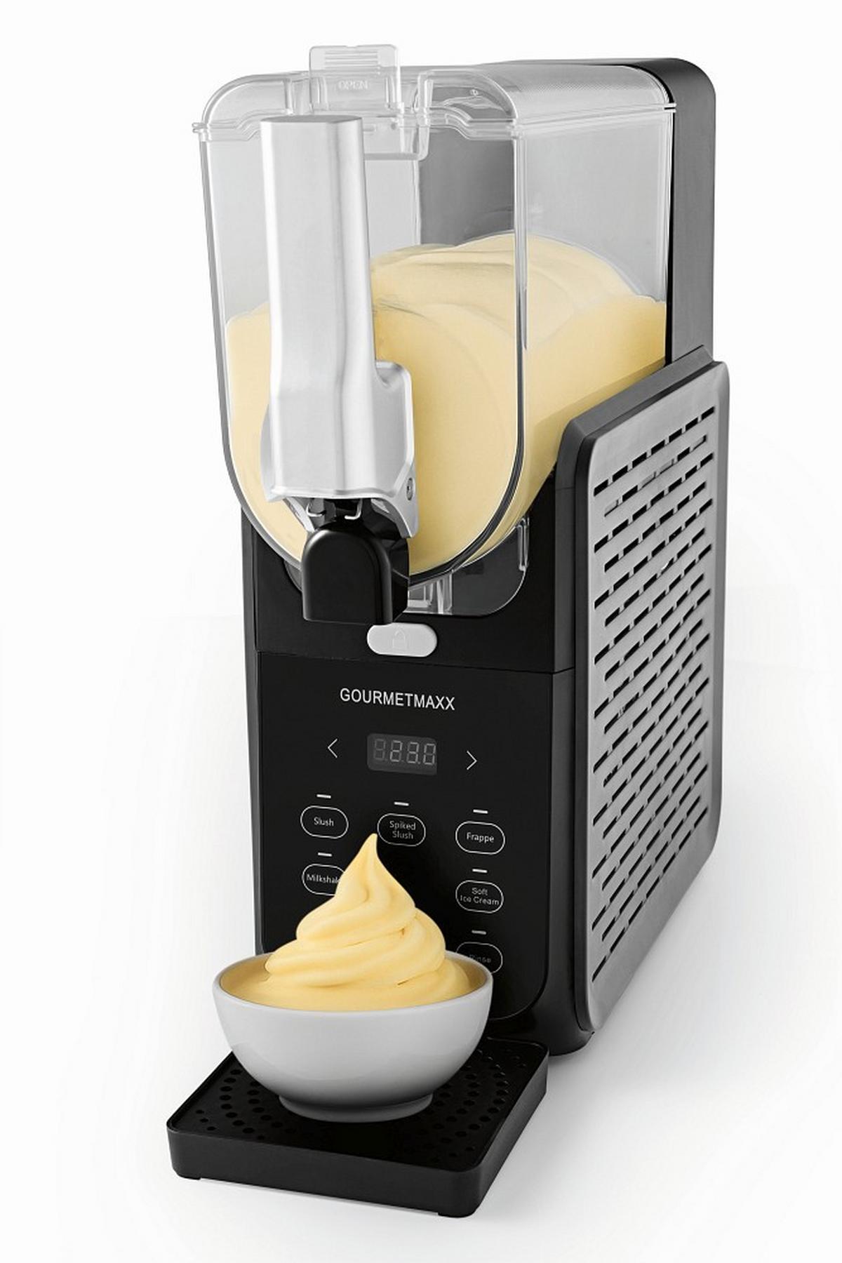 SLUSH-EISMASCHINE 19174 - czarny/przezroczysty, Basics, tworzywo sztuczne/metal (40,5/15,5/43cm) - GOURMETMAXX