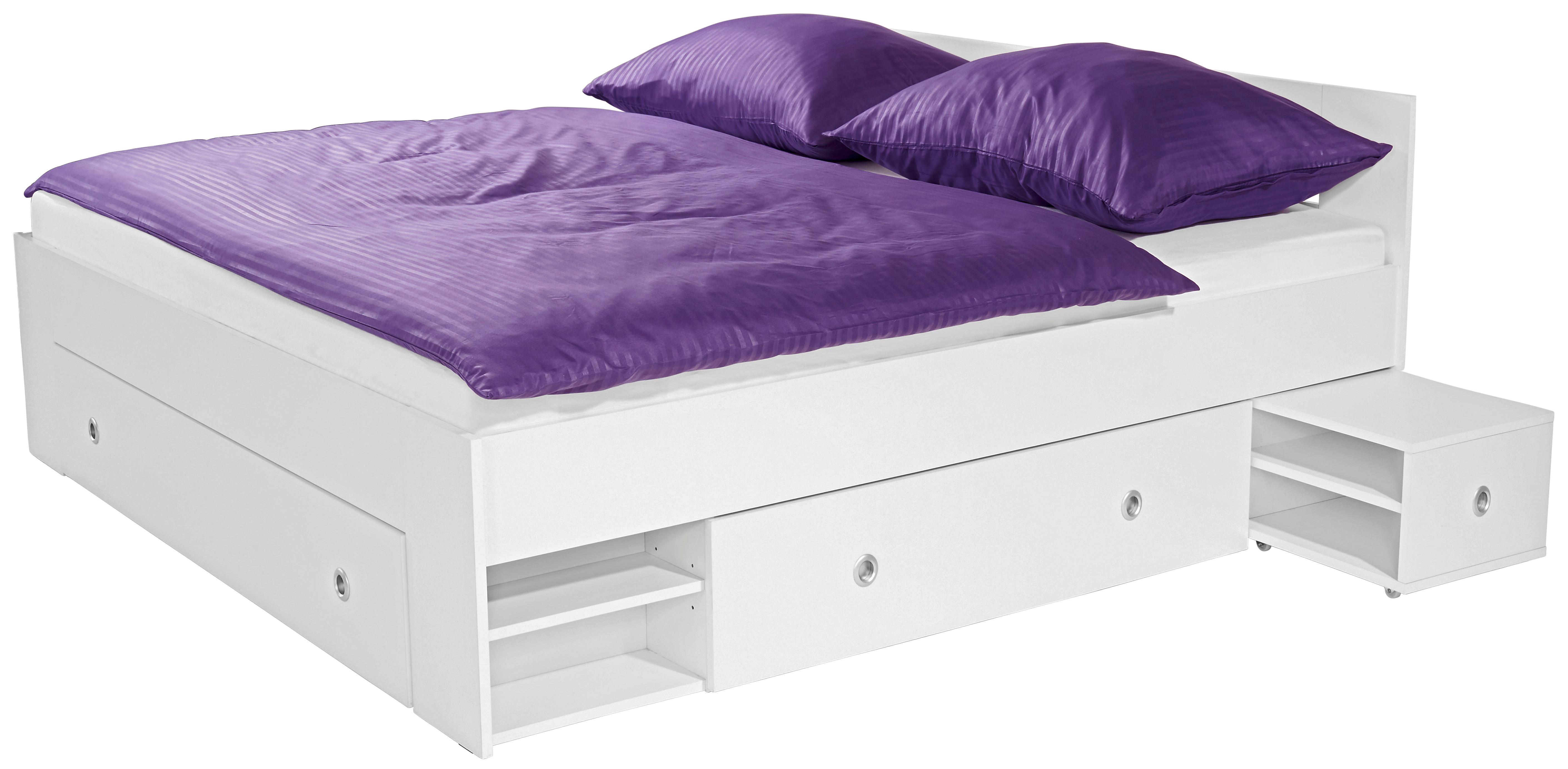 Krevet Azurro 180 - bijela, Modern, drvni materijal (180/200cm) - Based