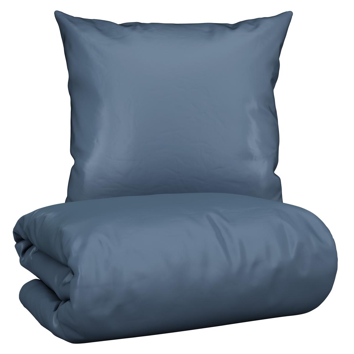 Bettwäsche Alex Uni ca. 135x200cm - Blau, MODERN, Textil (135/200cm) - Premium Living