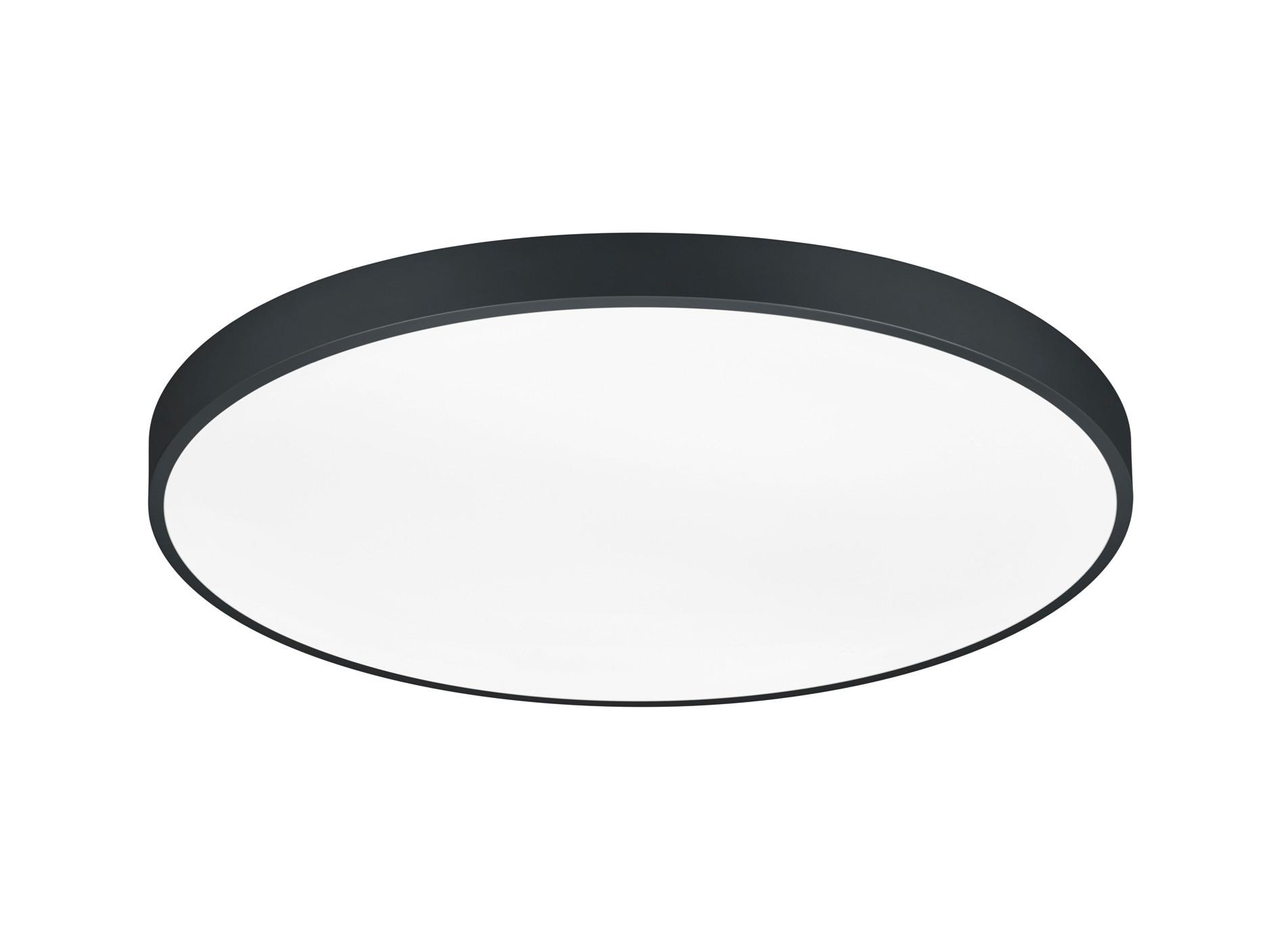 LED-Deckenleuchte Waco Schwarz max. 51 Watt - Schwarz, Design, Metall (75/6,5cm) - Trio Leuchten