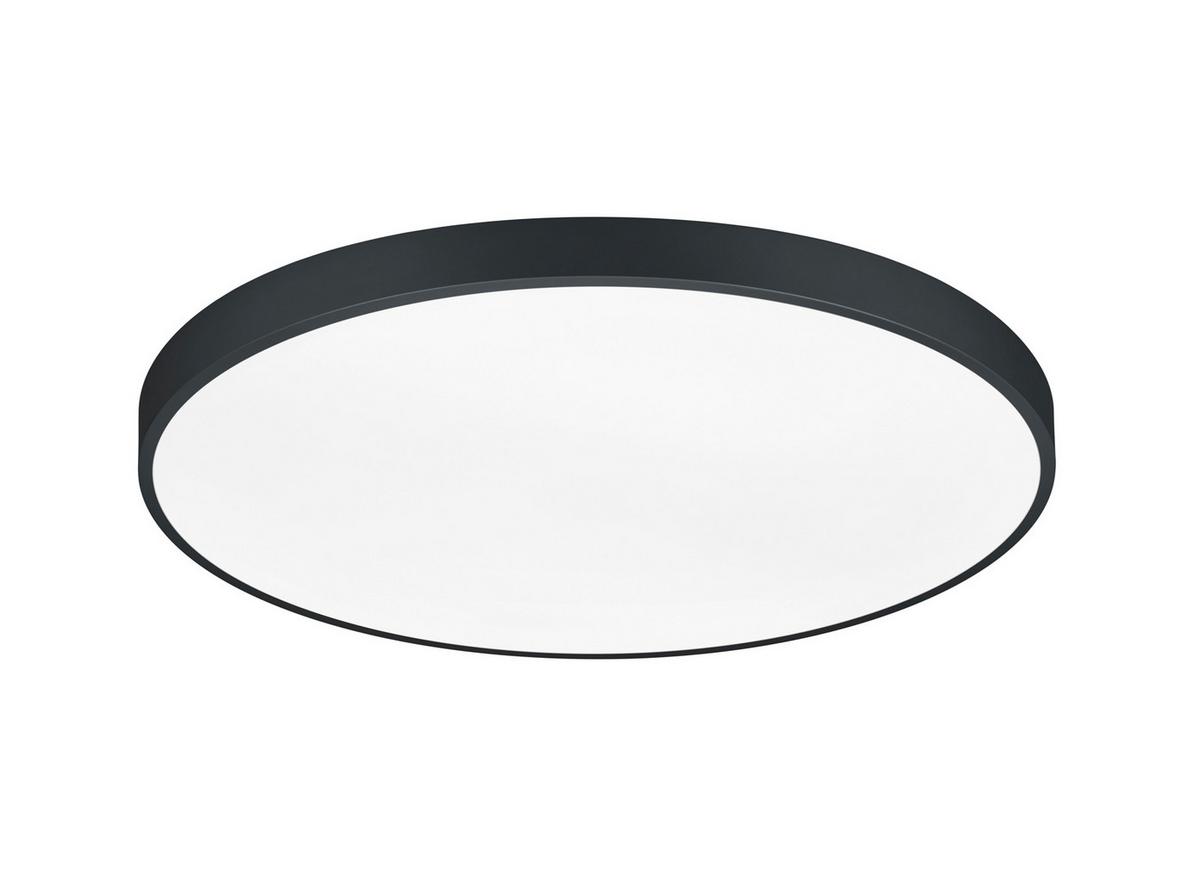 LED-Deckenleuchte Waco Schwarz max. 51 Watt - Schwarz, Design, Metall (75/6,5cm) - Trio Leuchten