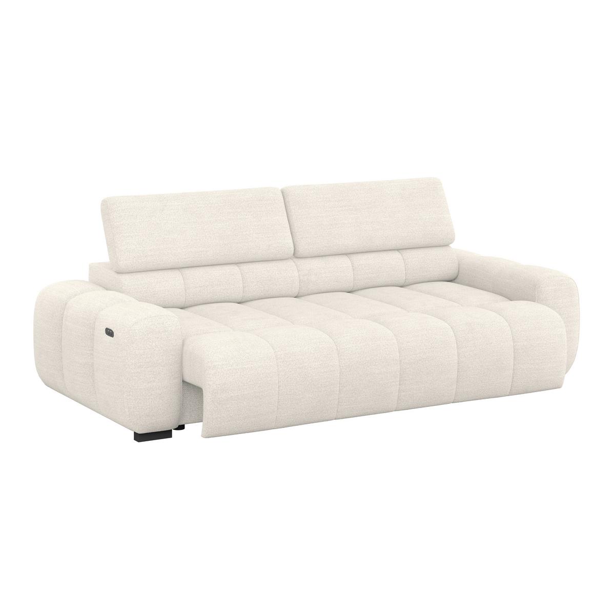 Velika Sofa Bull - crna/sivo-bež, Design, tekstil/plastika (248/77-97/108cm) - Luca Bessoni