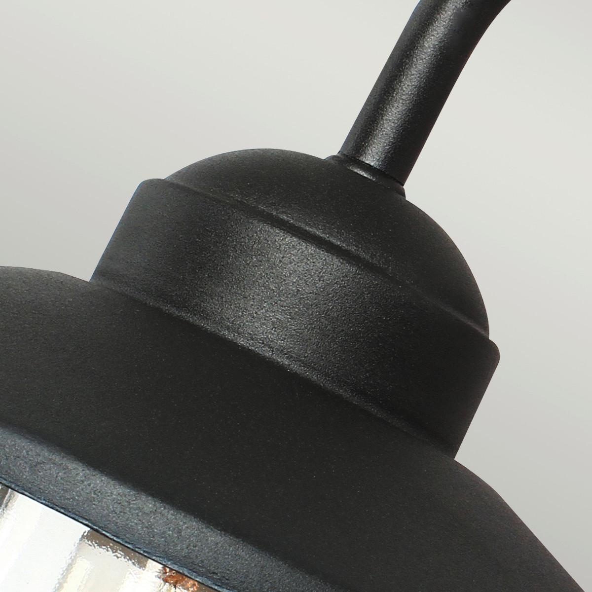 Kültéri Falilámpa Klampenborg-Bk - fekete, Konventionell, üveg/fém (42/27,5/25,5cm) - Elstead Lighting