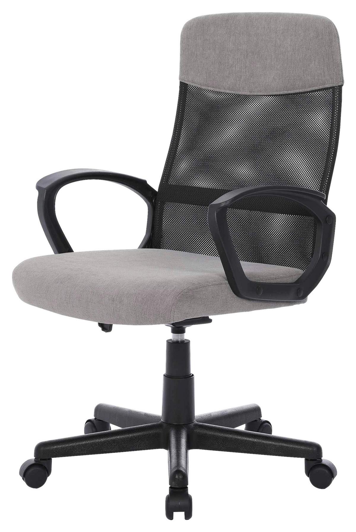 Uredska Stolica Lucas - siva/crna, Moderno, drvo/metal (58/94-104/62cm) - Based