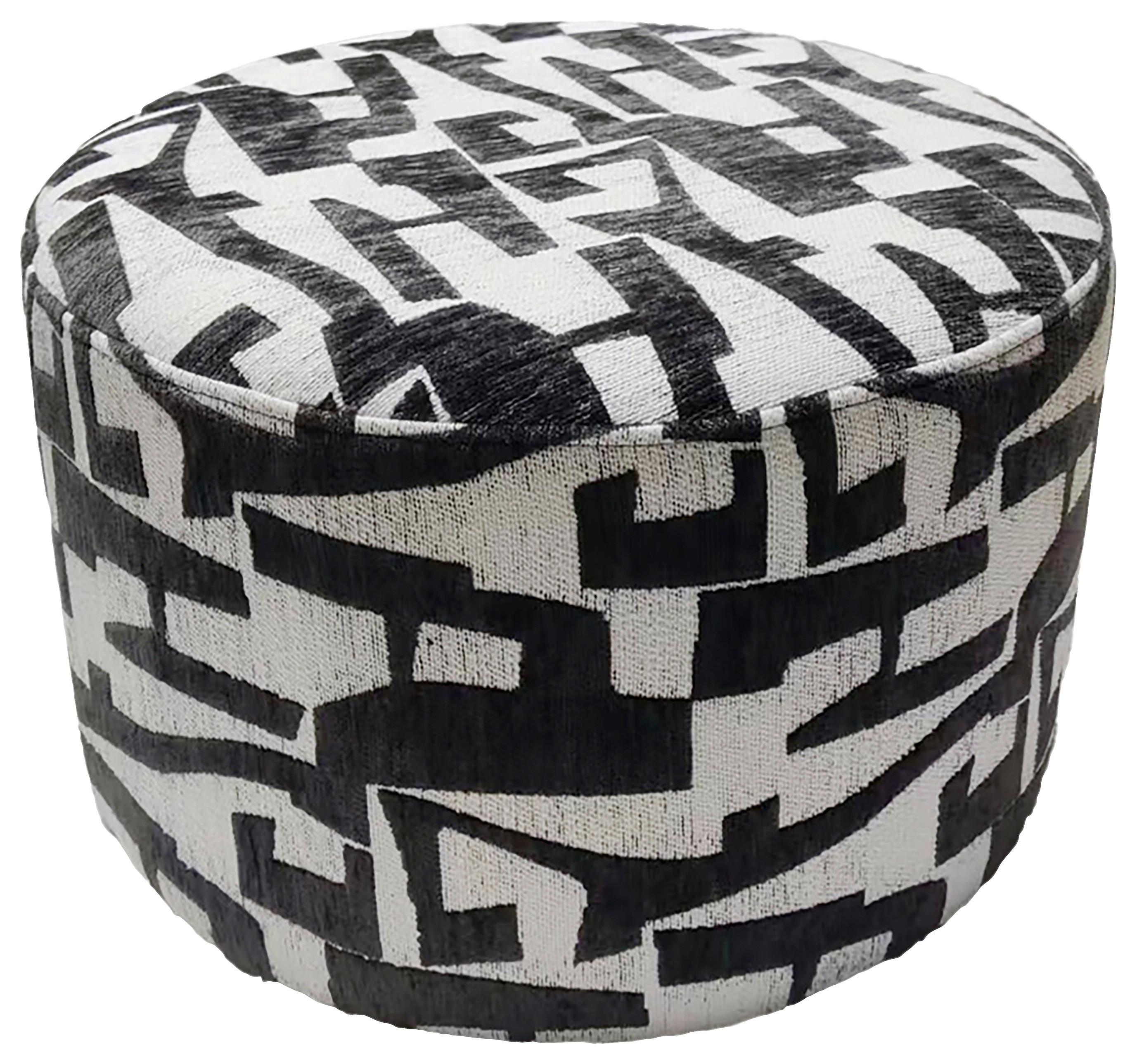 Tabure Trend - bijela/crna, Lifestyle, drvni materijal/tekstil (52/33/52cm) - Mömax