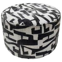 Tabure Trend - bijela/crna, Lifestyle, drvni materijal/tekstil (52/33/52cm) - Mömax