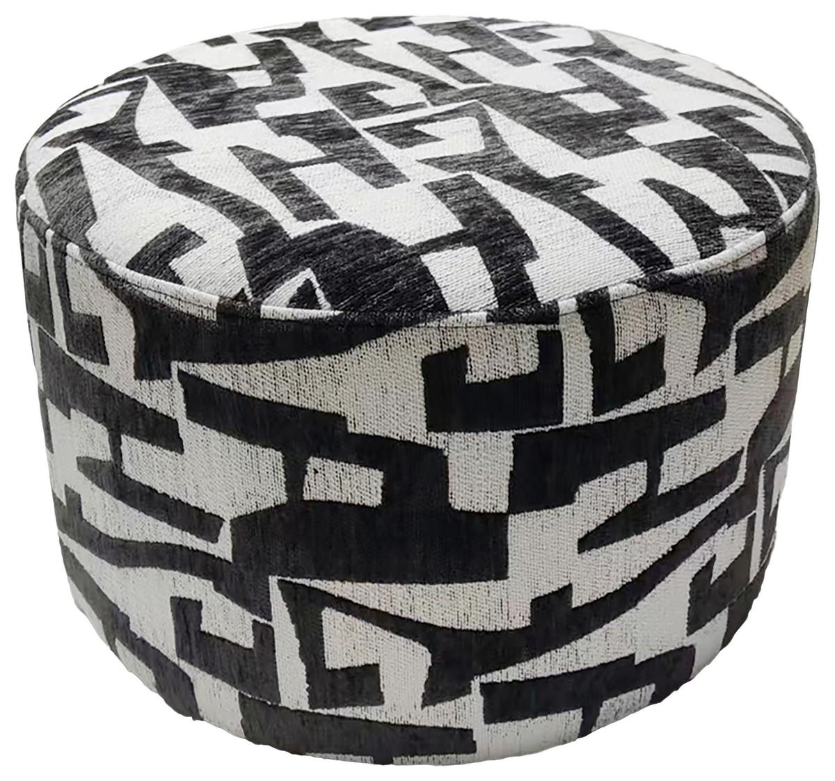 Tabure Trend - bijela/crna, Lifestyle, drvni materijal/tekstil (52/33/52cm) - Mömax