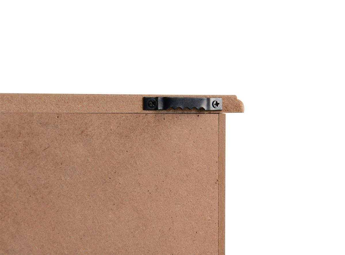 Kulcstartó Szekrény Sandra - natúr színű/fehér, Konventionell, faalapú anyag (20/30/6cm)