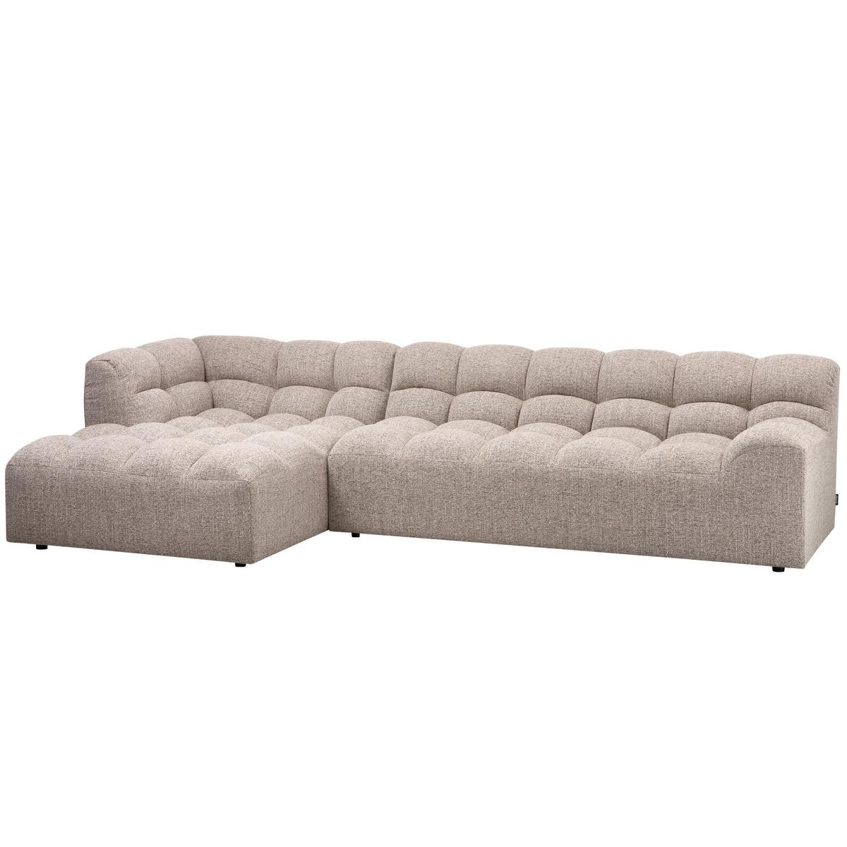 ECKSOFA Allure Braun S: 165x324cm - Schwarz/Braun, Design, Kunststoff/Textil (165/324cm) - Livetastic