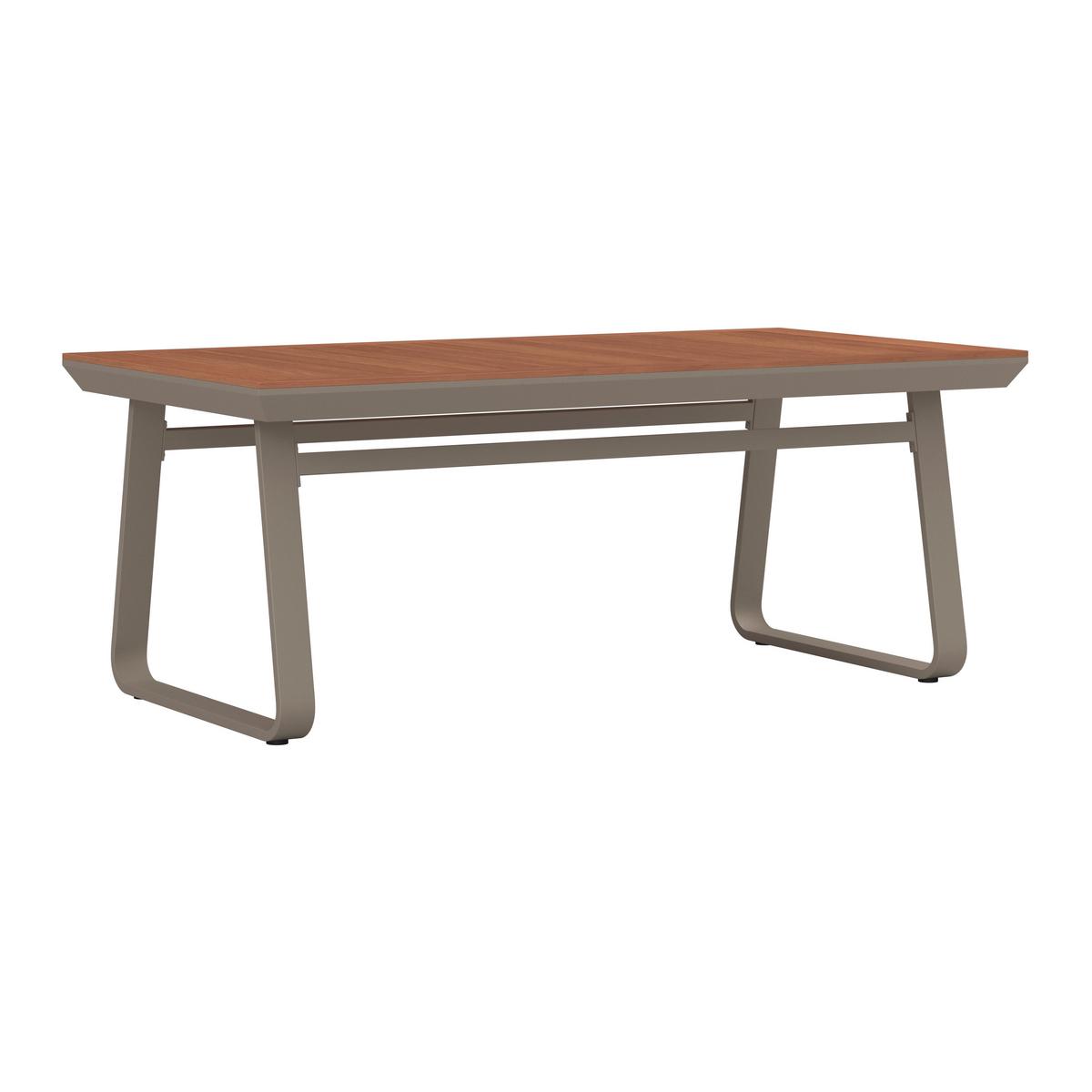 Dining-Loungeset Emma Creme Outdoorstoff/Polywood+Abd. - Creme/Hellgrau, MODERN, Kunststoff/Textil (248/318/72cm) - Bessagi Garden