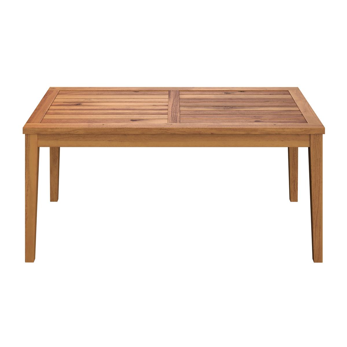 Loungegarnitur Enrica Schwarz/Akazie Rope - Schwarz/Akaziefarben, MODERN, Holz/Kunststoff (120/84/70cm) - Bessagi Garden