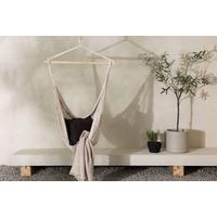Hängesessel Kalino ca. 110x135x34 cm Weiß - Weiß, KONVENTIONELL, Textil (110/135/34cm) - Gardenson