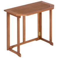 Gartenklapptisch Eukalyptus Natur klappbar ca. 90x74x50cm - Naturfarben, KONVENTIONELL, Holz (90/74/50cm) - Gardenson