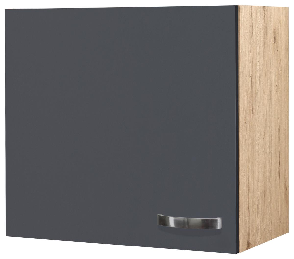 SZAFKA KUCHENNA GÓRNA SHADOW H60 - kolor stalowy/ciemnoszary, Modern, materiał drewnopochodny/metal (60/54/32cm) - FlexWell