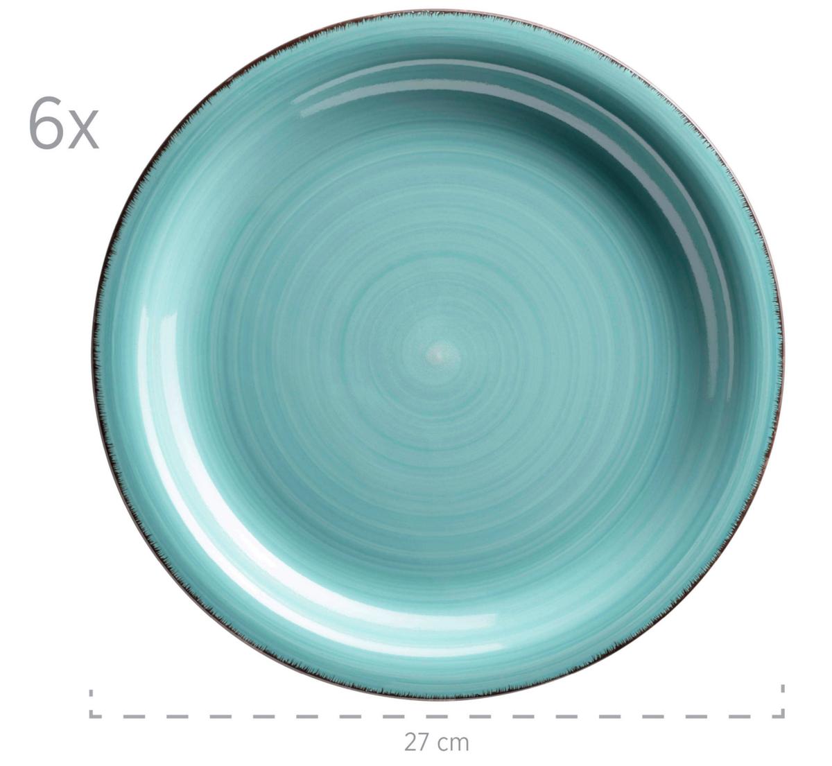 KOMBISERVICE 931614, LAGUNA - Blau, Basics, Keramik (60/32/32cm) - Mäser