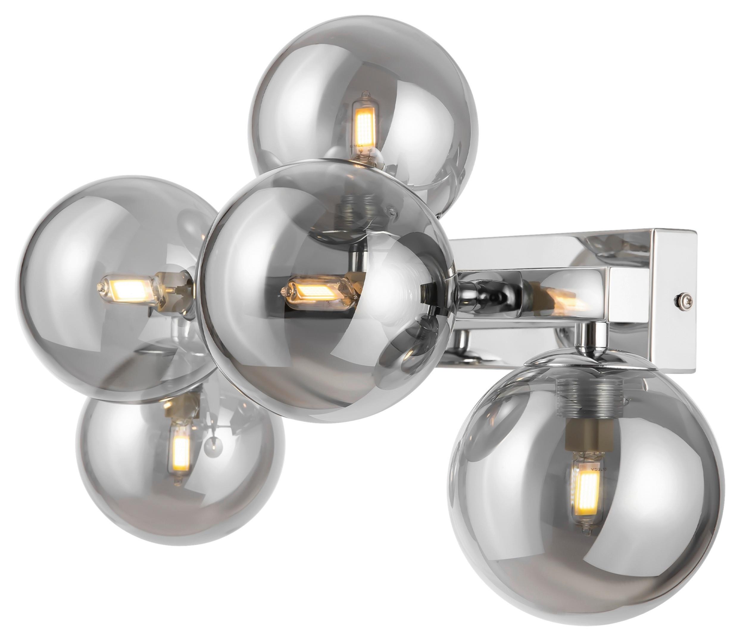 Wandleuchte Dallas Chrom max. 28 Watt - Chromfarben, Basics, Glas/Metall (23/24/38cm) - MAYTONI