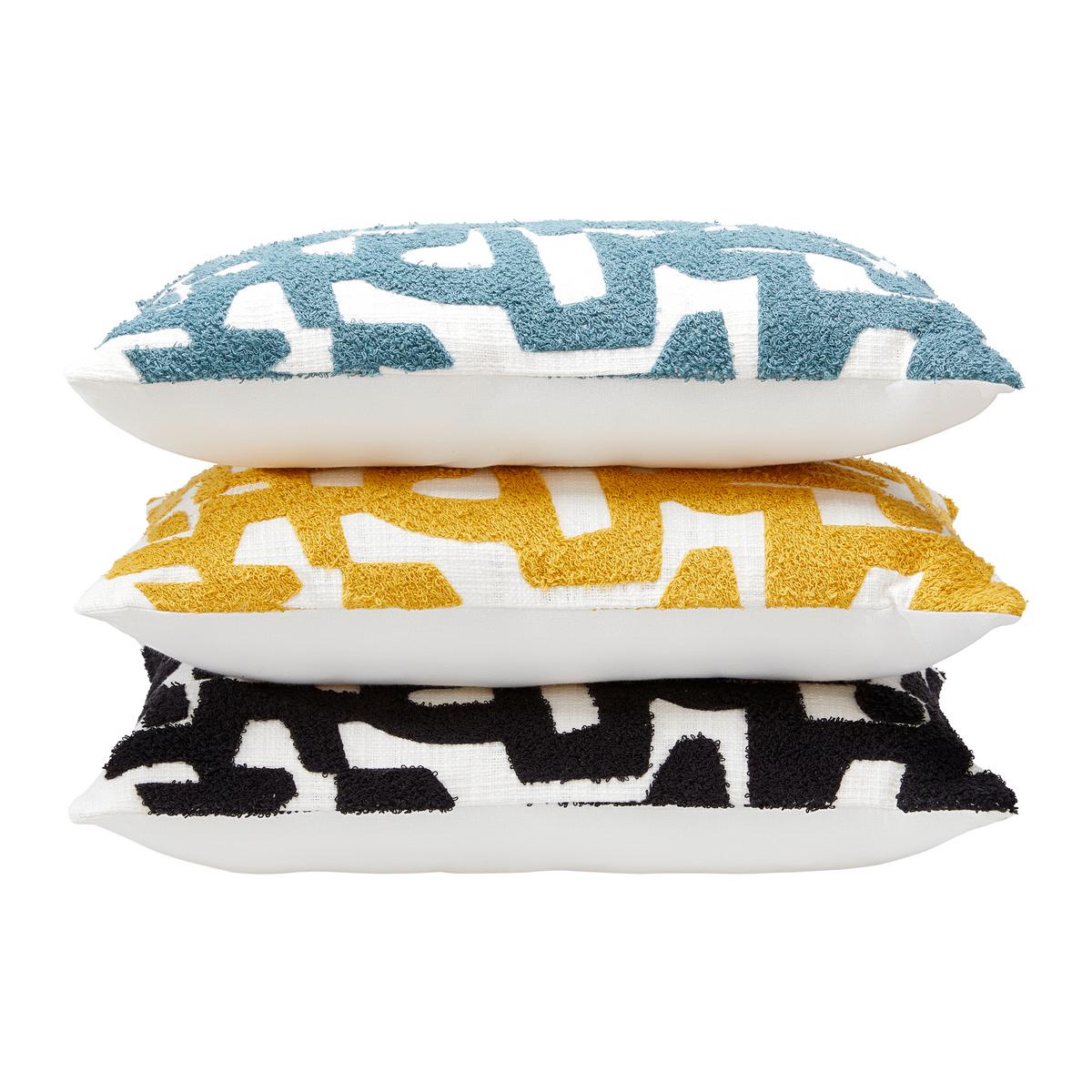 Díszpárna Silva 30/50 - türkiz/fehér, Modern, textil (30/50cm) - Modern Living