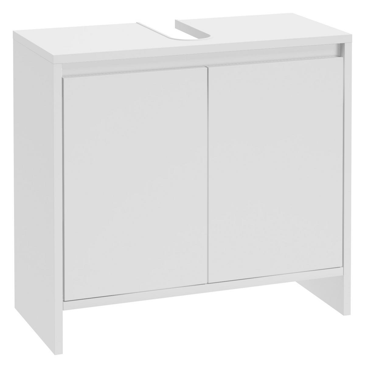 SZAFKA POD UMYWALKĘ SLITO - antracytowy/biały, Basics, materiał drewnopochodny (60/55/28cm) - MID.YOU