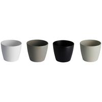 Kaspó Luisa - fekete/fehér, Modern, kerámia (22/18,5cm) - Mömax