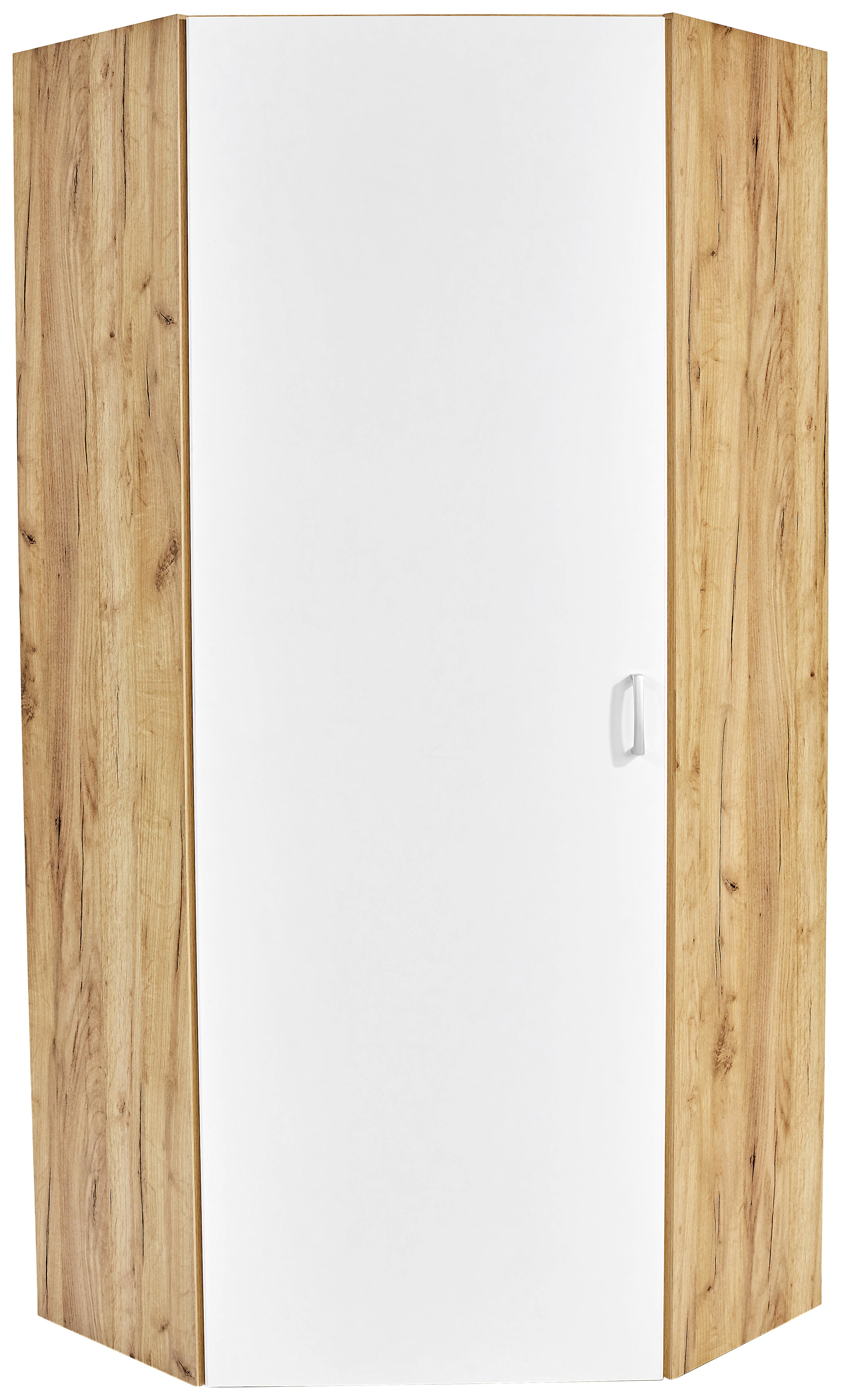 Ormar Tio - bijela/boje hrasta, Moderno, drvni materijal (80/80cm) - Modern Living