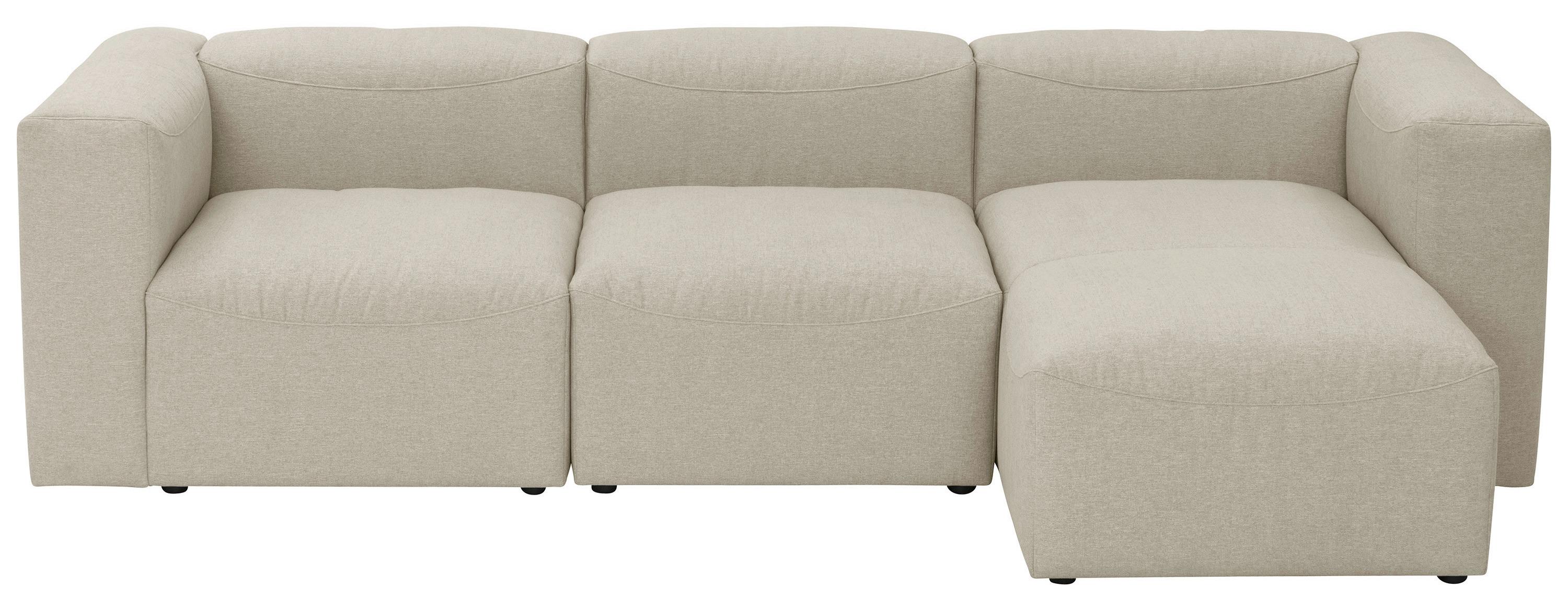 ECKSOFA LENA - Creme, Design, Kunststoff/Textil (275/160cm) - Max Winzer