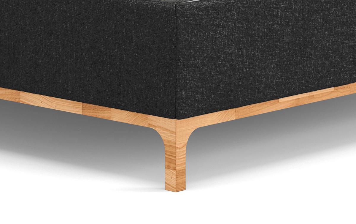 Kárpitozott Ágy Finca I. Pb - antracit, Konventionell, faalapú anyag/textil (160/200cm)