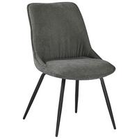 Stuhl Nova Grün - Schwarz/Grün, MODERN, Textil/Metall (51/85/61cm) - Premium Living