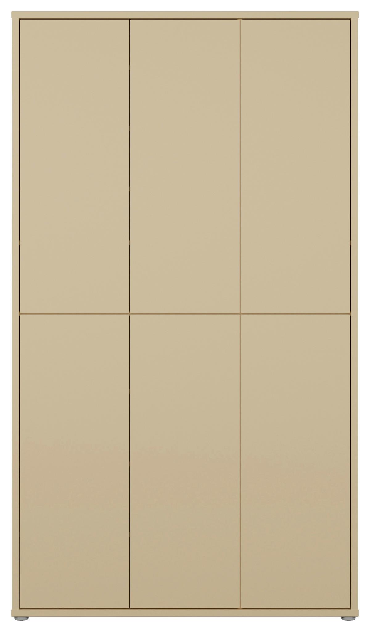 Omara Za Čevlje Alice, Svetlo Rumena - siva/svetlo rumena, Moderno, umetna masa/leseni material (109,2/191,9/34,9cm) - Carryhome