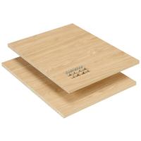 Set Polic Unit, Barva Hrasta, 2 Kos, Š. 42 Cm - barve hrasta, Moderno, leseni material (42,4/1,8/55,1cm) - Based