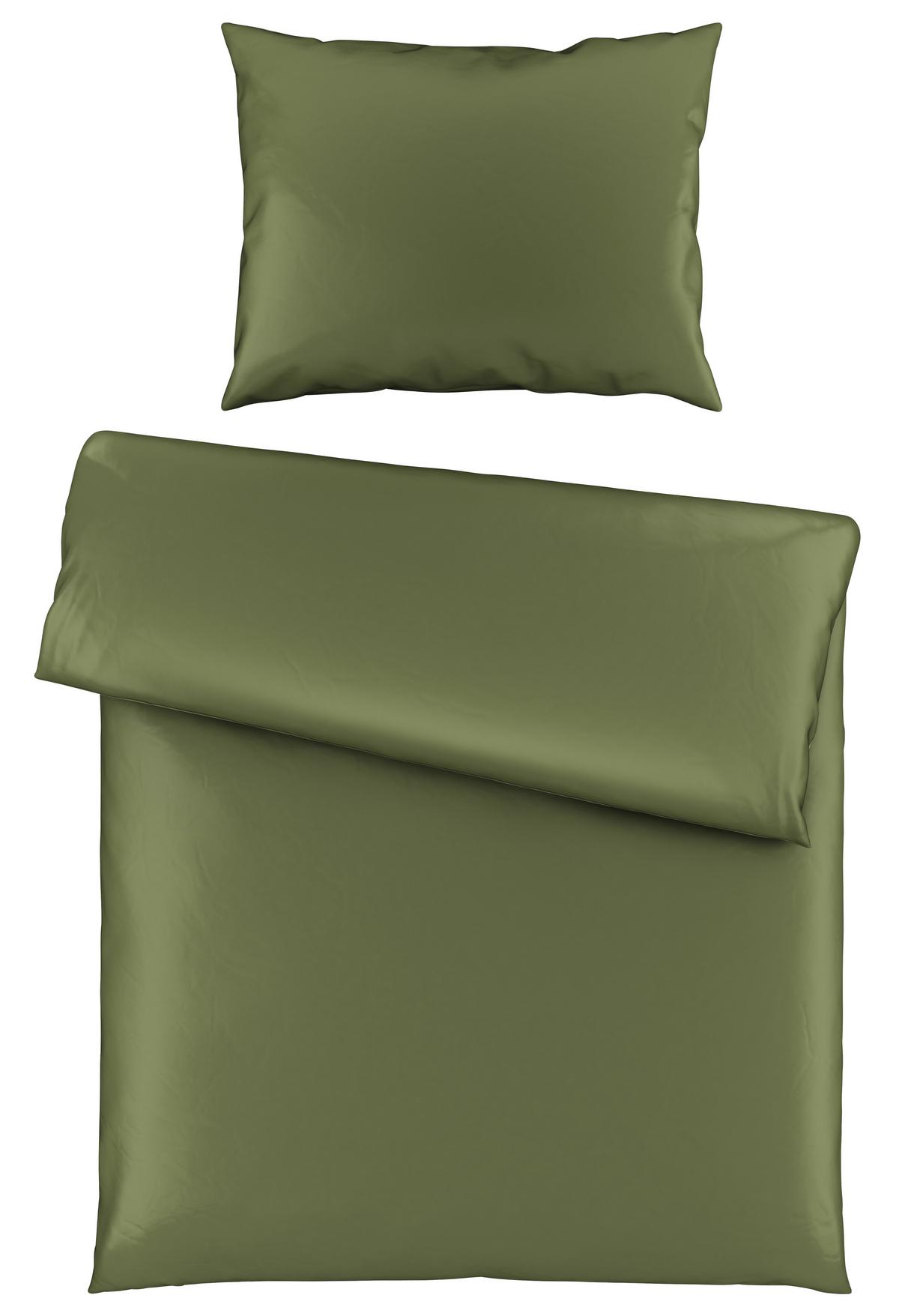 Posteljnina Alex Uni - olivno zelena , Moderno, tekstil (140/200cm) - Premium Living