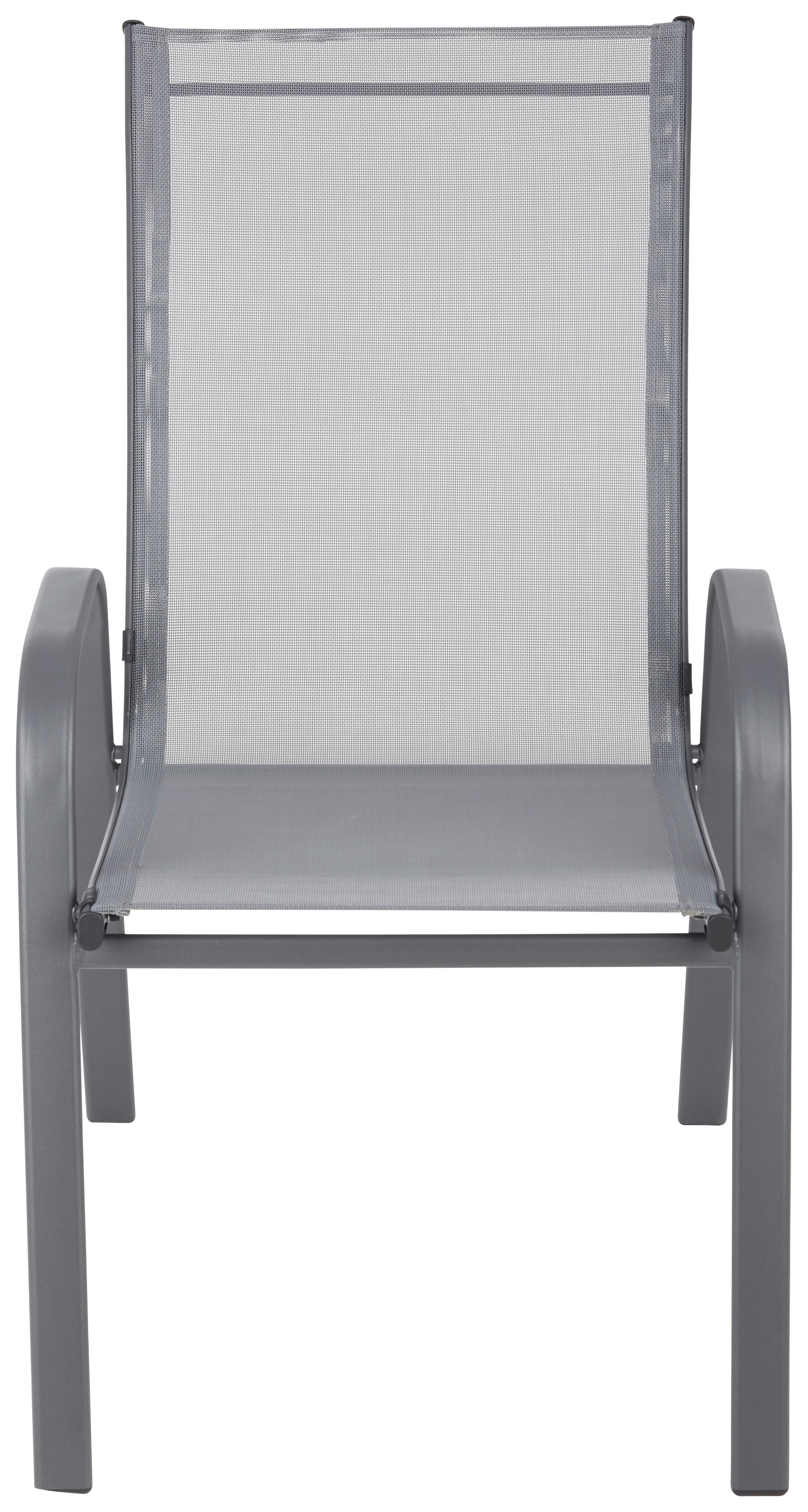 Scaun Stitch - gri închis/gri, Basics, metal/textil (54/92/73cm) - Mömax