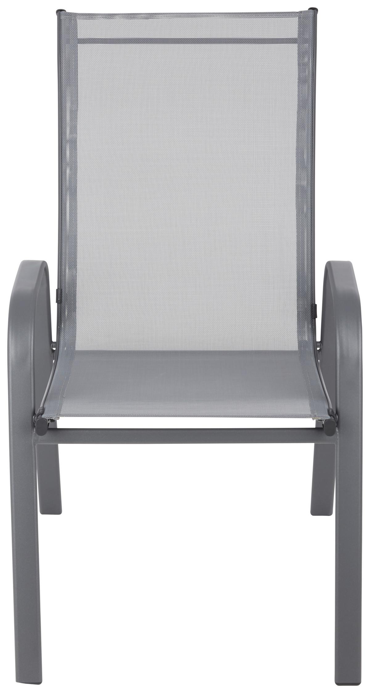 Scaun Stitch - gri închis/gri, Basics, metal/textil (54/92/73cm) - Mömax