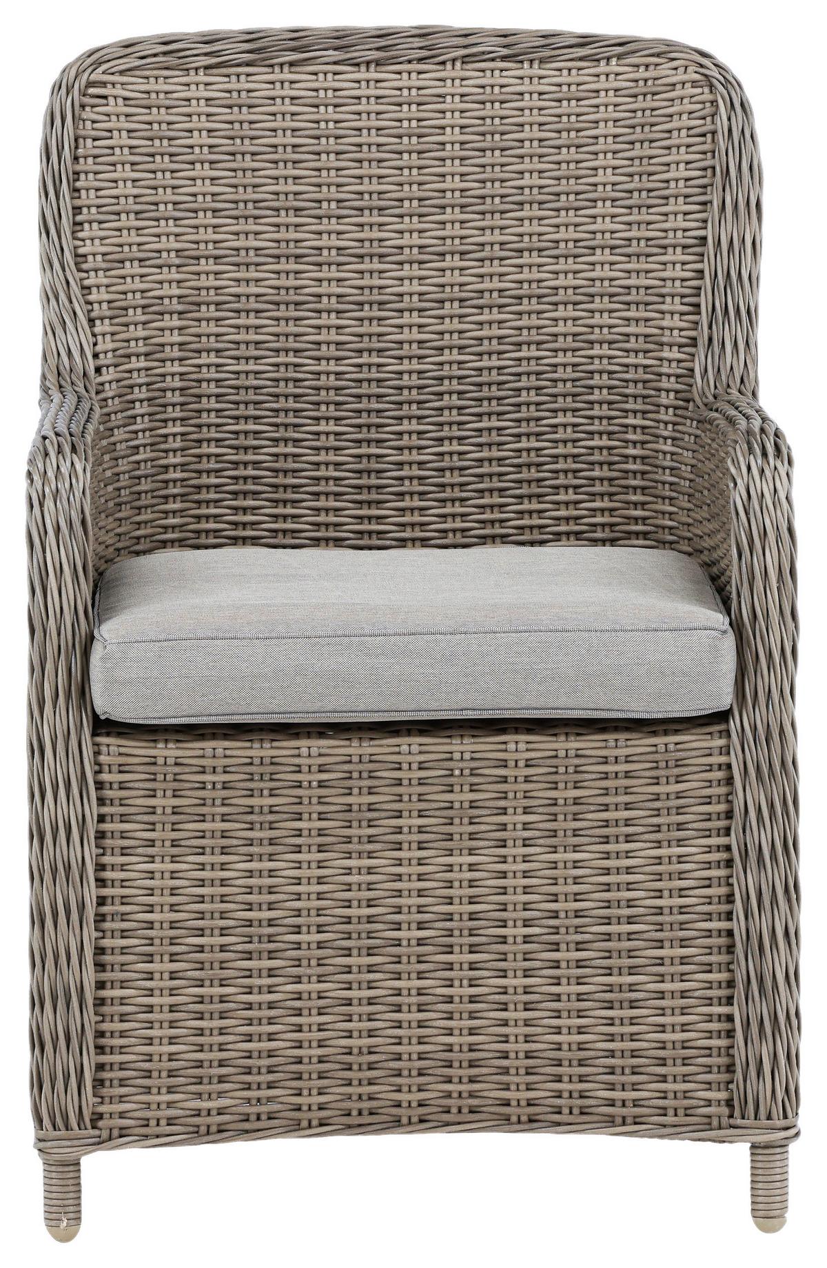 GARTENSTUHL-SET WEMBLEY - Braun, KONVENTIONELL, Kunststoff/Textil (62/94/66cm) - Gardenson