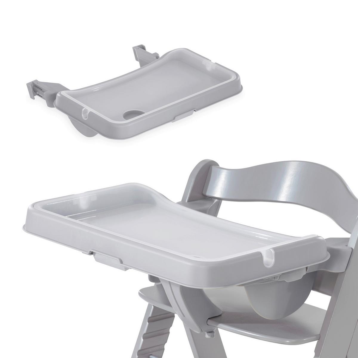 TACKA DO JEDZENIA I ZABAWY 661994 ALPHA TRAY - szary, Trend, tworzywo sztuczne (46/56,5/22,5cm) - Hauck