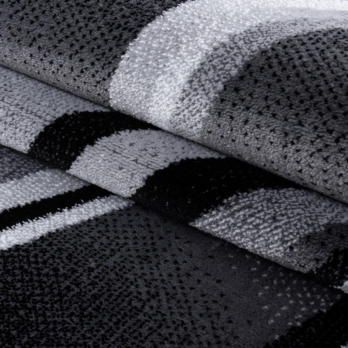 Webteppich Parma Schwarz ca. 160x230cm - Schwarz, KONVENTIONELL, Textil (160/230cm)