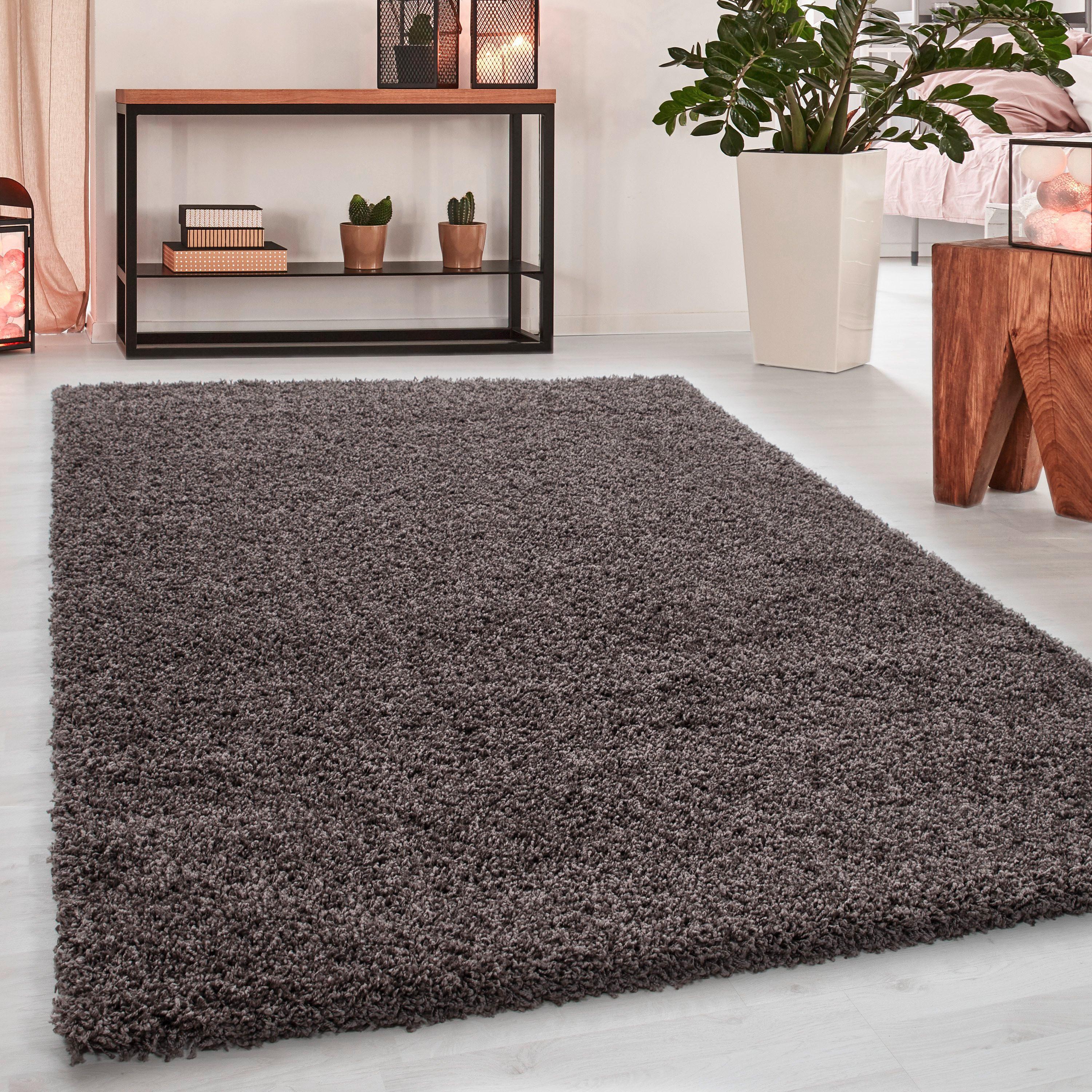 Hochflorteppich Dream Tuape ca. 80x150cm - Taupe, KONVENTIONELL, Textil (80/150cm) - Novel