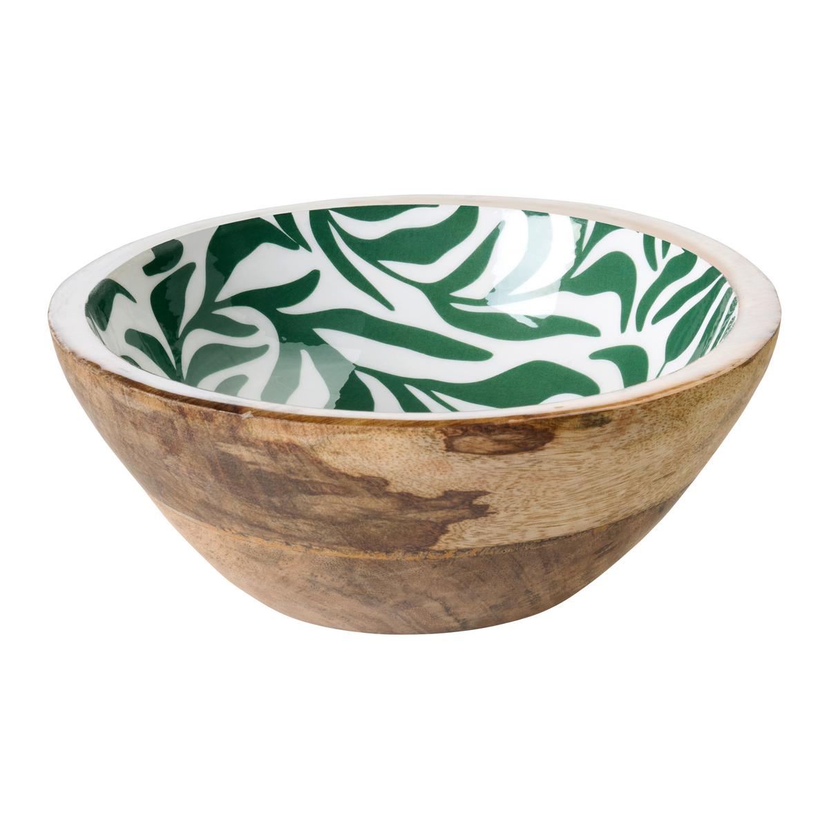 Skleda Za Solato Zahra - siva/zelena, Moderno, umetna masa/les (19/7cm)