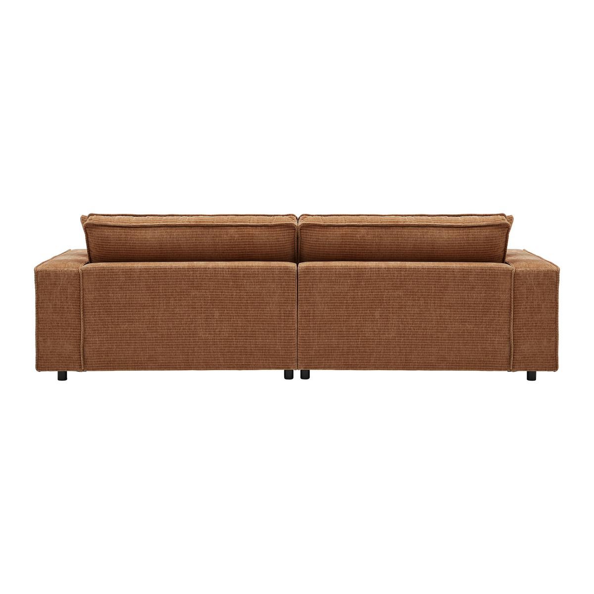 Velika Zofa Missisipi - opečnato rjava/črna, Moderno, umetna masa/tekstil (273/74/110cm) - Premium Living