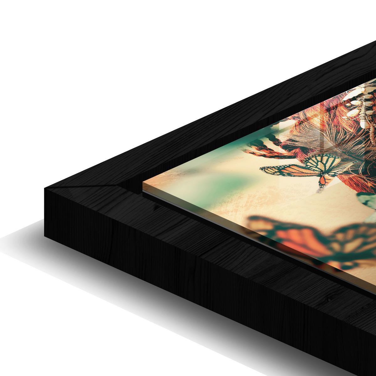 Bild Summon II Multicolor ca. 100x100cm - Multicolor/Schwarz, Design, Holz/Kunststoff (100/100cm) - Wandkraft