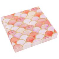 Salveta Kai - pink/bijela, papir (33/33cm)